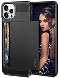 Vofolen for iPhone 13 Pro Case Wallet Credit Card Holder Slot Sliding Door Hidden Pocket Men Women Anti-Scratch Dual Layer Hybrid Bumper Armor Protective Hard Shell Back Cover for iPhone 13 Pro Black