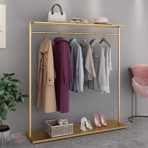 Portant à vêtements grande capacité avec double étagère basse - 3