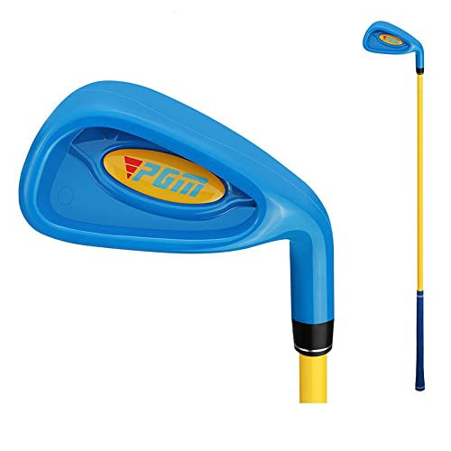 Conjunto de hierro del club de golf para niños, eje de carbono ligero para niños Niñas de edad 2-5, cabeza de plástico duradero # 7 cuña, entrenador de swing junior ergonómico para la práctica al aire