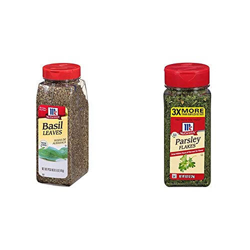 Mccormick Basil Leaves, 5 Oz & Parsley Flakes, 0.87 Oz #TOP5