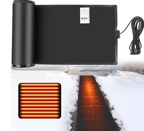 VASALAID Heated Snow Melting Mats, 10ft x 21in PVC Snow ...