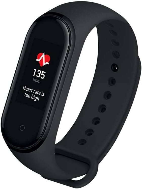 Mi Band 4 Smart Miband 4 0.95 Inch AMOLED Screen Waterproof Heart Rate Fitness 135mAh Bluetooth 5.0 Colored Screen (International Version) - Black