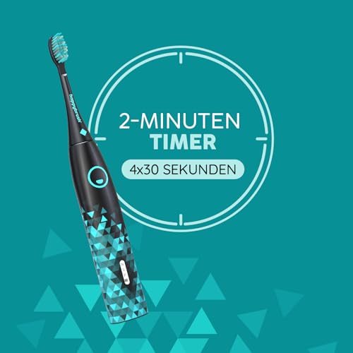 happybrush® Schallzahnbürste Eco Vibe 3 – TESTSIEGER – 100 Tage testen - Elektrische...