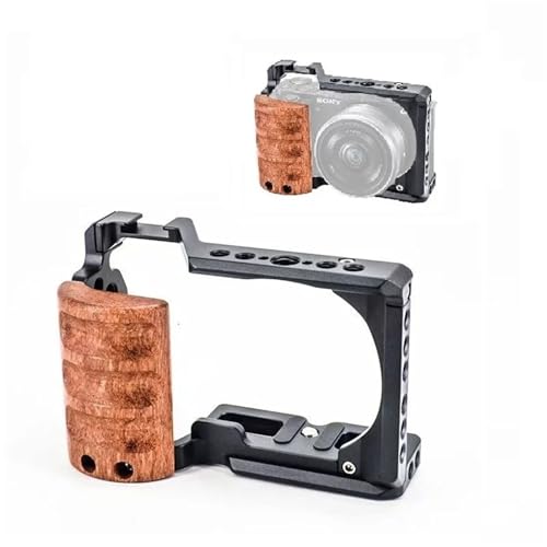 �݊���������܂��\�j�[ ZV-E10 �J�����P�[�W�ɑΉ��B�ؐ��T�C�h�n���h���A�A���J�X�C�X�v���[�g�A�R�[���h�V���[�}�E���g��������A���~�j�E���������O�B(ZV-E10-Cage)