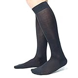 Rinforzate su punta e tallone Ciocca Calze uomo lunghe, pregiato cotone 100% FILO SCOZIA - 6 Paia - tre taglie calze (42/43, Antracite)