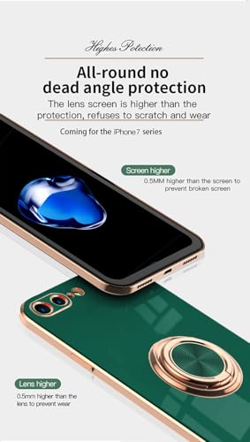 Coque iPhone 8 béquille intégrée et protection écran en verre pour accessoires iPhone 7 - 6