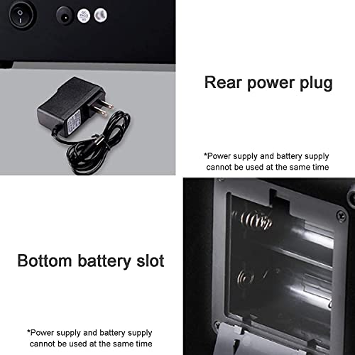 Montre rotator automatique noire à 5 modes avec affichage LED