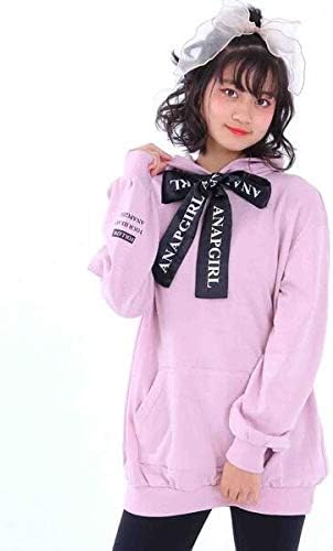 Amazon アナップキッズ ガール Anap Kids Girl ビッグリボンフーディーワンピース ワンピース チュニック 通販