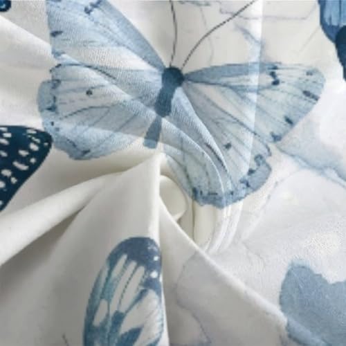 Parure de couette papillons 3D microfibre 135x200cm avec taie d'oreiller lit single