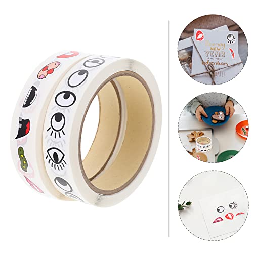 TOYANDONA Adesivo Olhos 2 Olho Nariz Adesivo Express?o Olhos Nariz Rótulos Olho Nariz