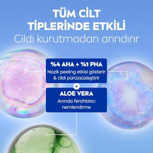 NIVEA Luminous630 Skin Glow Peeling Etkili Tonik 100 ml,Parlaklık, Aydınlık Cilt,Eşit Cilt Tonu, Gözenek Arındırıcı,AHA,BHA, Aloe Vera