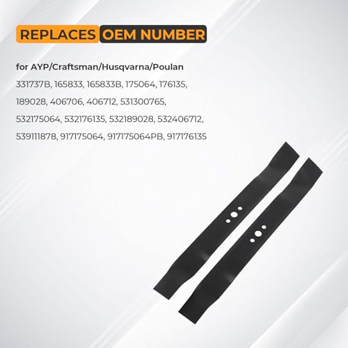 GYZJ Lawn Mower Blades - Round Center Hole