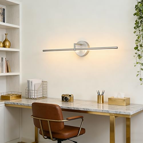 Iluminación LED inalámbrica recargable con mando para regular brillo en níquel 7