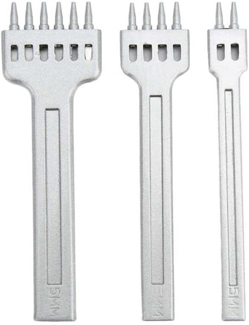 Leather Prong Tool Mirror Finish Leather Prong for Punching Sewing for Engraving Stamping - (Color: 6mm)