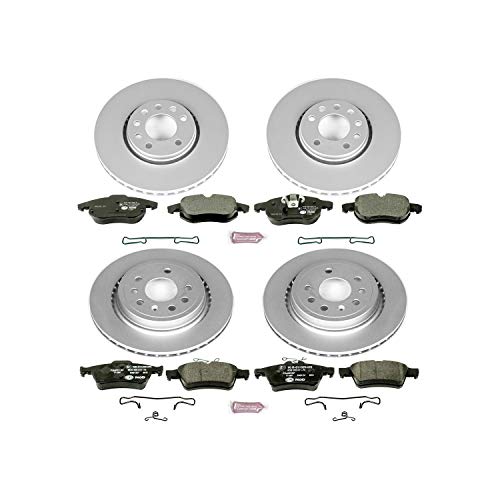 Image of Power Stop ESK986 Front & Rear Euro-Stop Brake Kit Saab For Saab 9-3 2003-2011 [Model Specific]