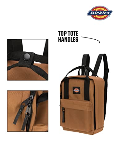 Image of Dickies Brooklyn Mini Backpack, Small Backpack Purse for Men and Women, Travel Shoulder Book Bag (Brown Duck)