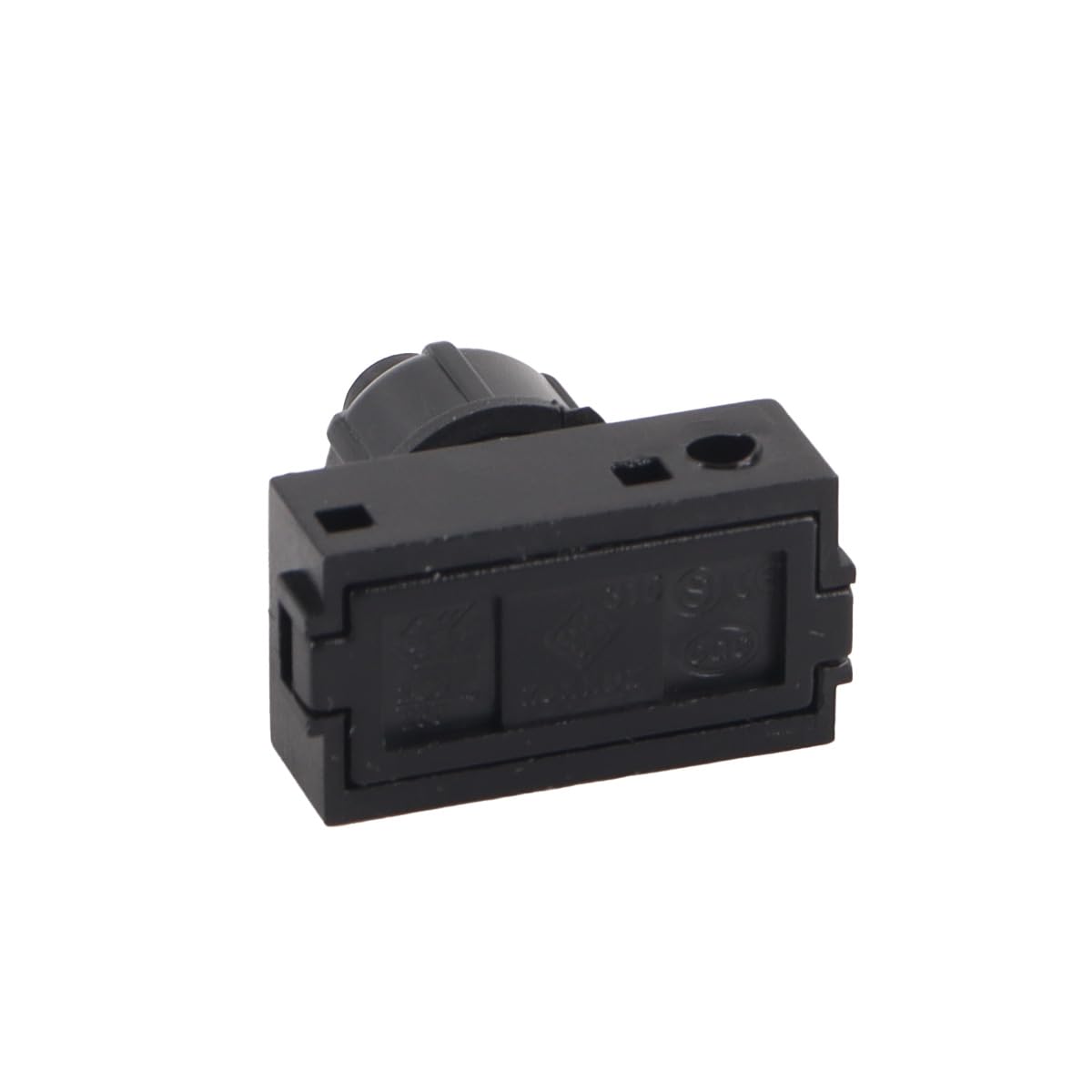 Interruttori a Pressione Neri 4 Pezzi 2A 250V per Lampade Controllo Illuminazione