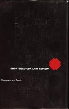 Hardcover Shortened CPA Law Review Book