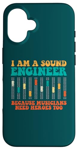 Porque los músicos necesitan héroes demasiado graciosos Ingeniero de sonido Carcasa para iPhone 16