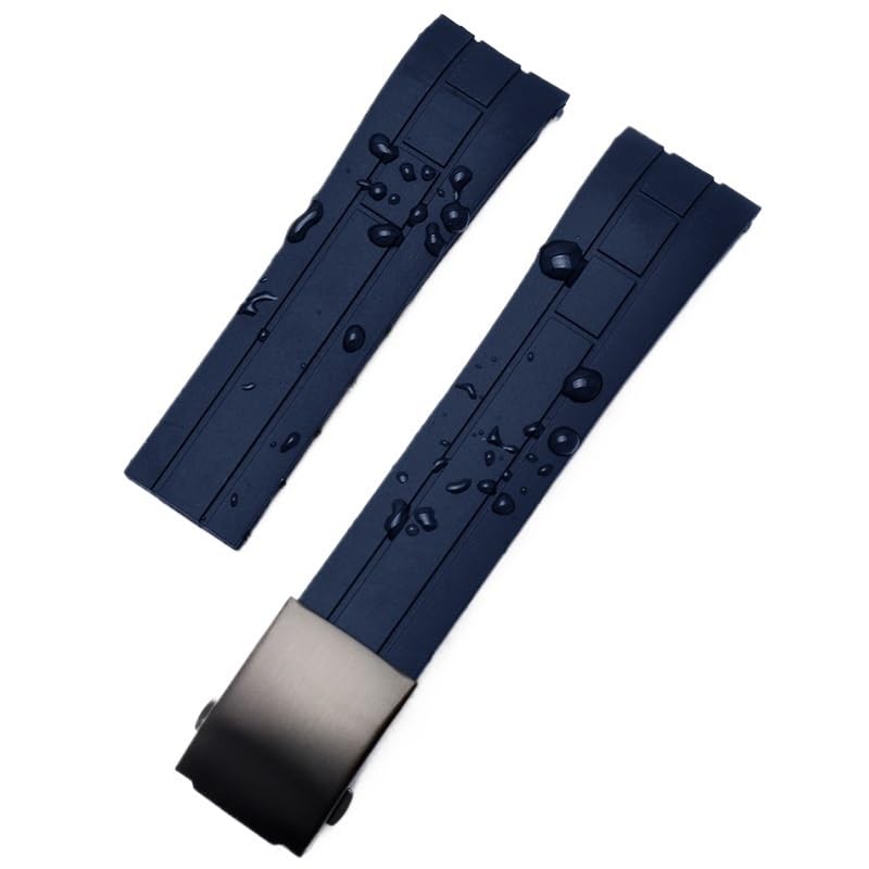 Silikonarmband passend for Citizen City Uhrenarmband Jy8030-83e 8033 8035 Jy8078 Uhrenarmband(Black-Black-Z12,23mm)