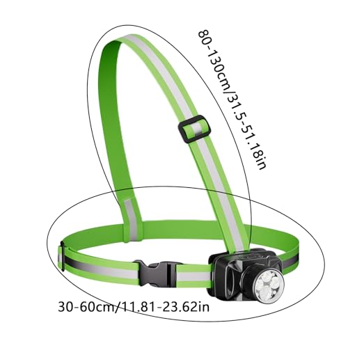 Luz para Correr - 1000LM Lámpara LED de Pecho Recargable | Luces Ajustables a 90 Grados para Deportistas y Seguridad Nocturna | para Caminar, Senderismo, Seguridad, Ciclismo, Acampada Y Trabajo - imagen 6