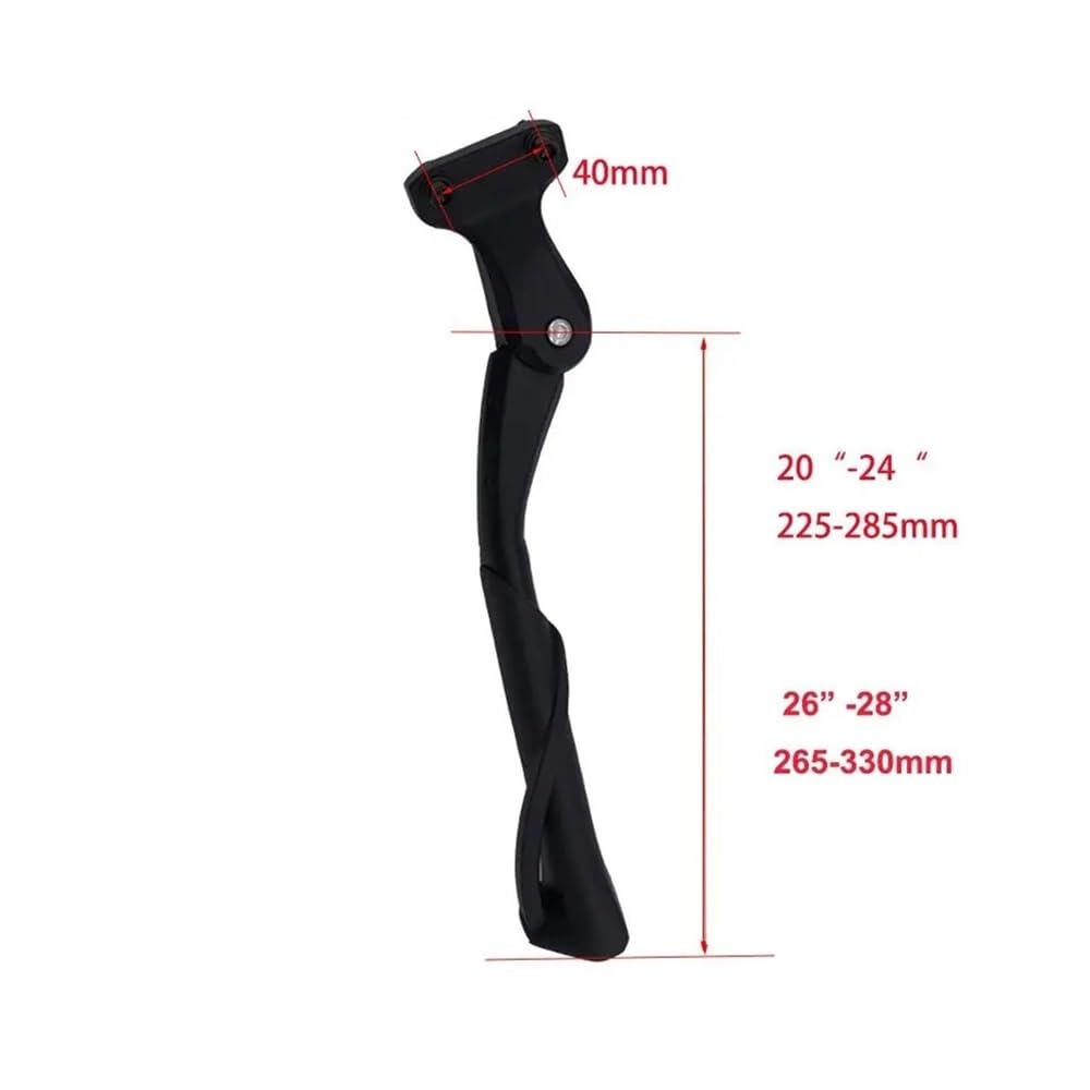 Moto Cavalletto Supporto 20" 24" 26" 28" Cavalletto Bicicletta Elettrica Fat Bike Cavalletto Cavalletto Ciclismo Staffa Per Cavalletto Laterale Regolabile Parcheggio