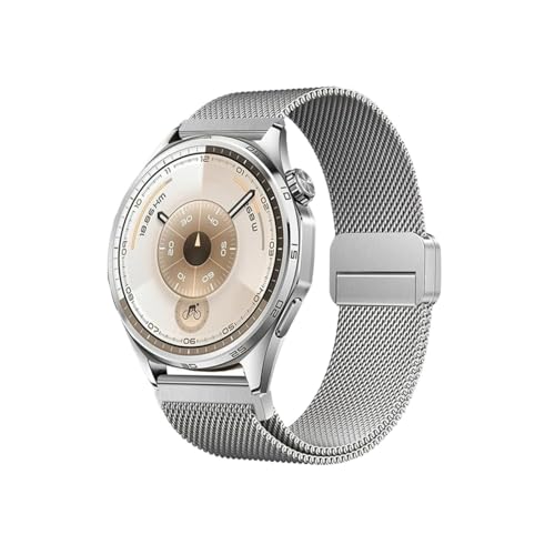 20/22mm���^���X�g���b�v�A�ɓK������Huawei Watch GT6 Pro/GT5/5Pro/4/4Pro/GT3 46mm�A�ɓK������Samsung Galaxy Watch 7/6/5/4/40/44mm�ɓK��(Silver,22mm)