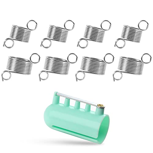 Prmape 9 Stücke Garnführung Fingerhalter, 1 Kunststoff...