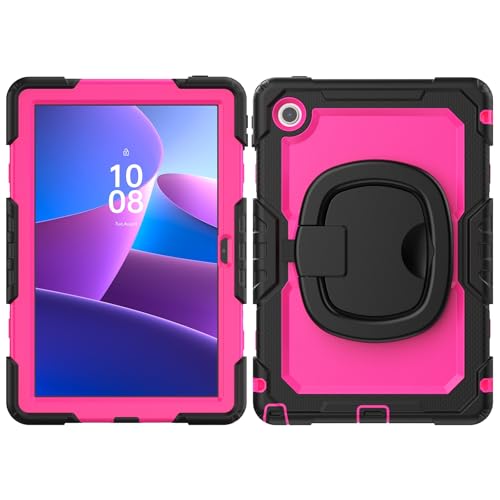 Coque Lenovo Tab 10.1 TB-311XU 2025 antichoc silicone rose avec protection écran