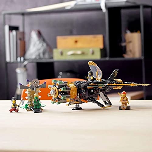 71736 NINJAGO Spara Missili, Aereo Giocattolo con Prigione, Modellino da Costruire Stagione 4 Serie TV, Personaggio Ninja Kai d'Oro da Collezione - Lego - Immagine 6