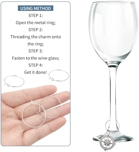 22 Charmes De Verre à Vin Pâques OOTSR - Décoration Œufs Et Lapins (Alliage Zinc, 2.5cm)