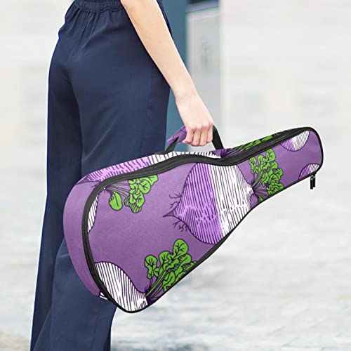 Sac pour ukulélé robuste housse de transport matelassée 10 mm violette - 6