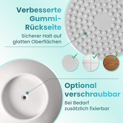 MOVOJA-MED 4 STK Wandschutz Treppengitter - Ohne Kleben & Bohren I Wandschutz Pads für Treppenschutzgitter Ohne Bohren I Elefantenfüße Türschutzgitter fur Türgitter Baby Kindertürengitter Babygitter