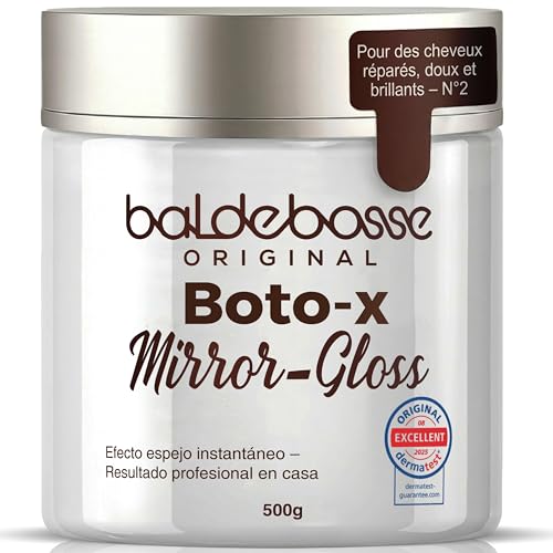 Mascarilla para el cabello –Mirror Gloss Boto-x Capilar profesional, cuidado reparador intenso para cabello seco y dañado – alisado brillo espejo – probado y aprobado en laboratorio – cuidado profundo