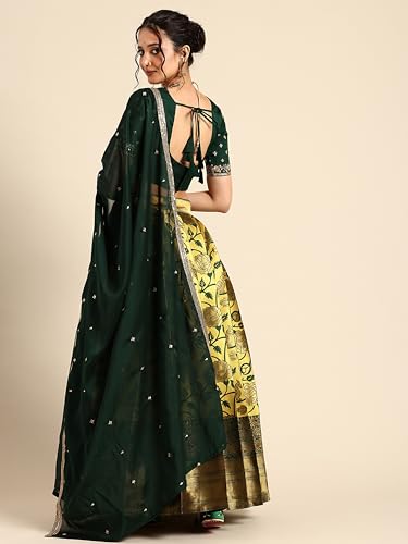 Fabcartz Readymade Embroidered Taffeta Satin Woven Lehenga Choli | Ready to Wear Wedding & Party Wear Outfit | PL1402