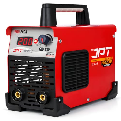 Image of JPT True Output 200A MMA Inverter Welding Machine | LED Display, Lift TIG, Hot Start, Arc Force & Anti-Stick | Compact & Reliable Welding Machine