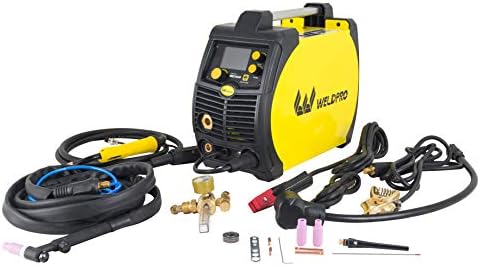Weldpro 200 Amp MIG210LCD Dual Voltage 115V/230V 5 in 1 Multi-Process MIG/Fluxcore/DC Lift TIG/Stick Welder Aluminum Spool Gun Capable with Spot Timer and Auto-Set 3 year warranty welding machine