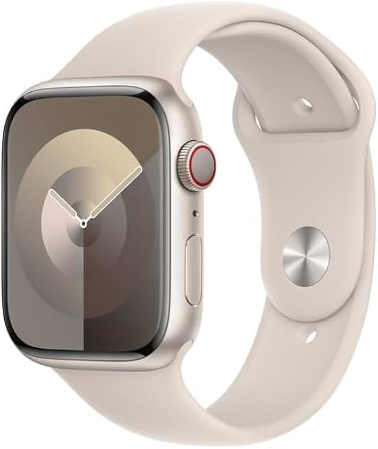 Apple Watch Series 9 (GPS + Cellular, 45 MM) Starlight Alumi