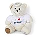 Body-soul-n-spirit Sudadera con diseño de oso de peluche con texto en inglés "I love Israel"