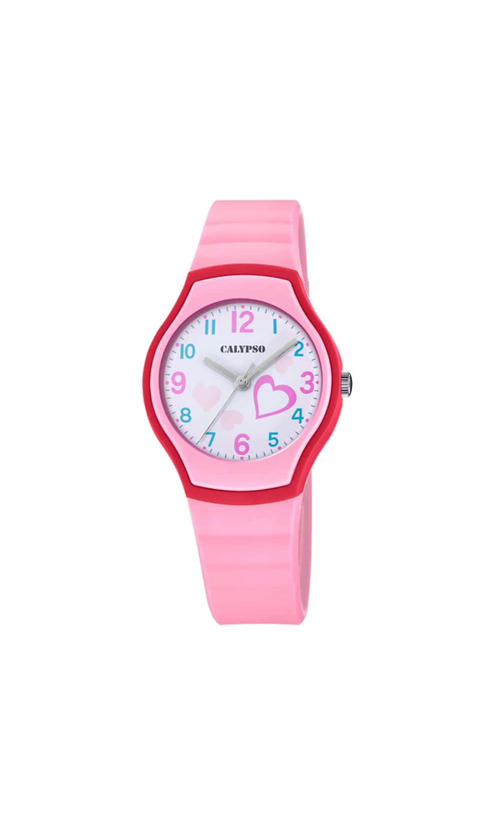 Montre Enfant Calypso Multicolore avec Bracelet en Plastique Rose