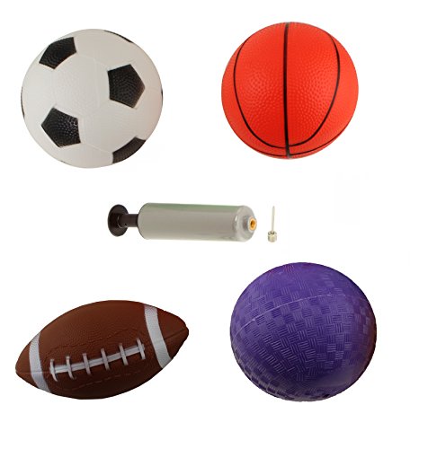 Ifavor123 Assorted Mini Rubber Sport Play Balls for Kids Toddlers Playground Fun Toy