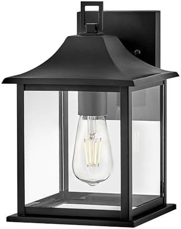 Lark Nolan Small Wall Mount Lantern, Black