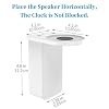 Cozycase Wandhalterung für Dot 4. Generation mit Uhr - Platzsparend Halterung Zubehör für Smart Home Lautsprecher, Ideal für Küche Bad, Kein Lochen notwendig (1-Packung, Weiß) #4