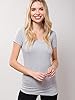 Design by Olivia Women's Basic Solid Multi Colors Fitted Short Sleeve T-Shirt [S-3XL], True Navy, S #4