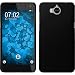 Produktbild PhoneNatic Case kompatibel mit Huawei Y5 2017 - Hülle schwarz gummiert Hard-case + 2 Schutzfolien
