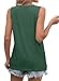 WIHOLL Tops for Women Trendy Sleeveless Shirts Crewneck 2025 Fashion Summer Tank Tops Loose Fit Green L