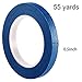Chuangdi 1/2 Inch Width x 55 Yards Blue Painter's Drafting Tape Multi Use Masking Scrapbooking Tape (1 Roll)