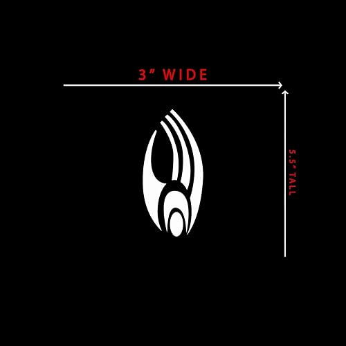 Miniatura 4 de ST Borg - Calcomanía de emblema para portátil de automóvil, 3 x 5.5 pulgadas (blanco)