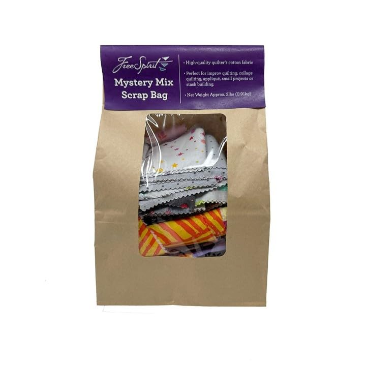 Free Spirit Saturday Stash BAG12FS Scrap - Mystery Mix Scrap Bag - Cotton Quilting Fabric