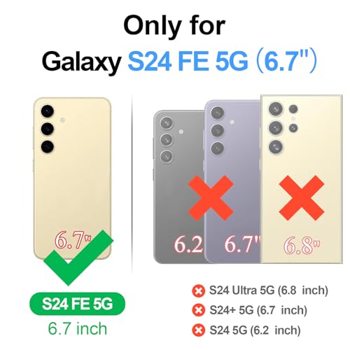 Étui en cuir synthétique Magsafe amovible Galaxy S24 FE blanc